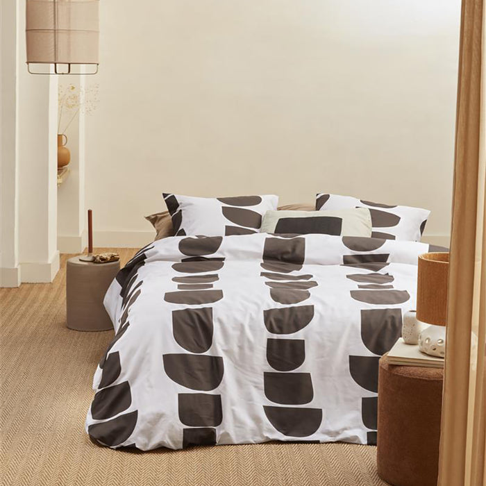 vtwonen Moons Dekbedovertrek 140 x 200/220 cm - Bruin