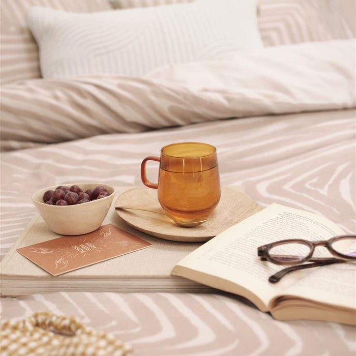 vtwonen Natural Pattern Dekbedovertrek 140 x 200/220 cm - Powder