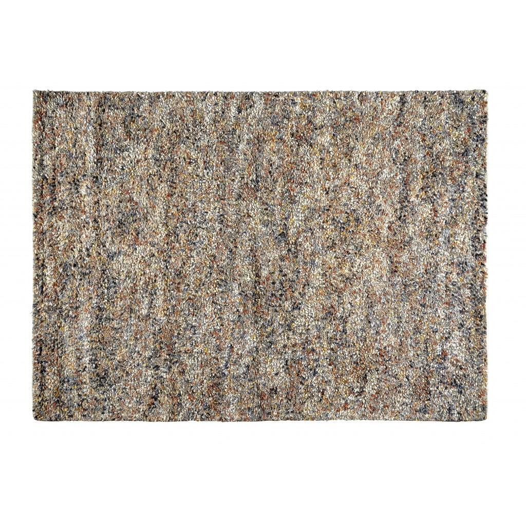 Vloerkleed Shaggy Deluxe - Oranje - Wol