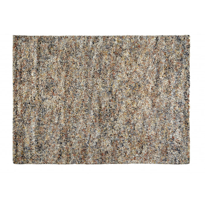 Vloerkleed Shaggy Deluxe - Oranje - Wol