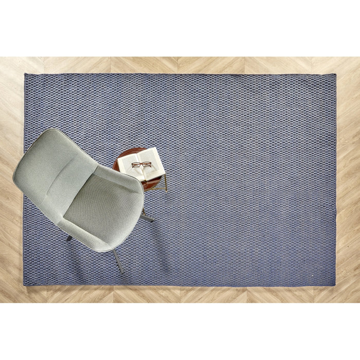 Vloerkleed Boyd - Blauw - Gerecycled Materiaal