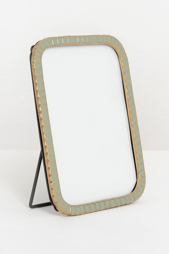 Sissy-Boy Groene scalloped enamel fotolijst