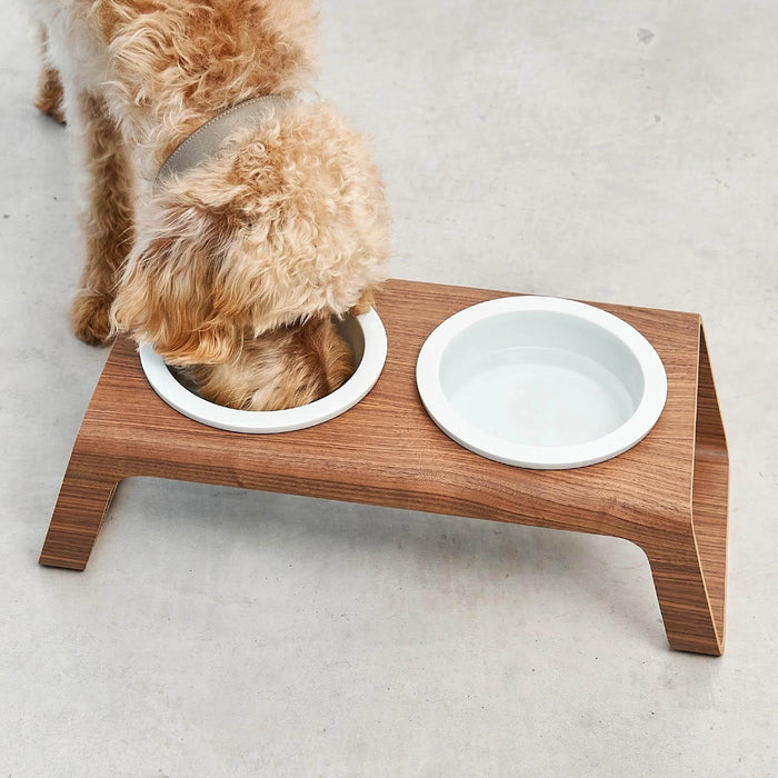 MiaCara Desco hondenvoerbak porselein small essen zwart