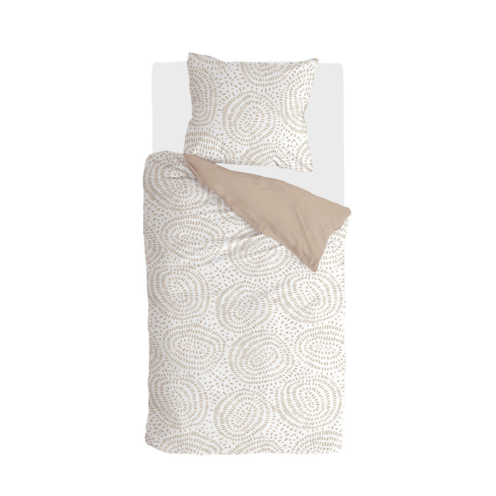 Walra Remade Crazy Crinkles Dekbedovertrek 140x220 - Zand