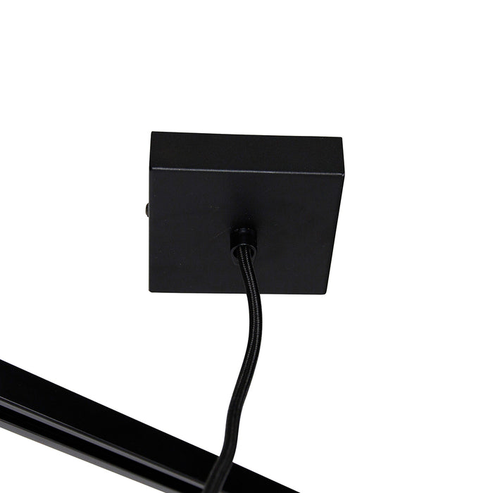 QAZQA I voeding met vierkante montageplaat voor 1-fase rail zwart -