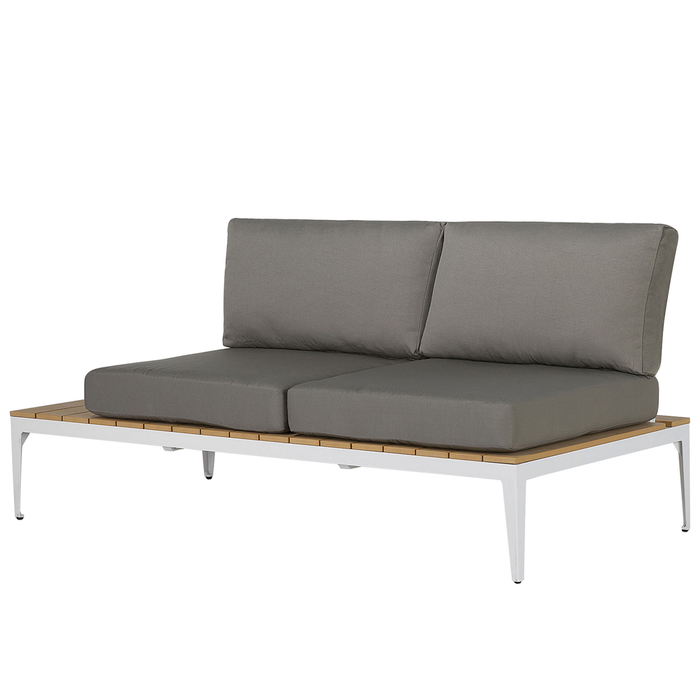 Beliani - POSITANO - Loungeset voor 5 - Grijs - Kunsthout