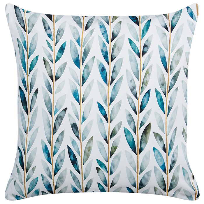 Beliani - LOANO - Sierkussen set van 2 - Wit|Groen - Polyester