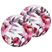 Beliani-LANROSSO-Tuinkussen set van 2-Roze|Wit- 40 cm-Polyester