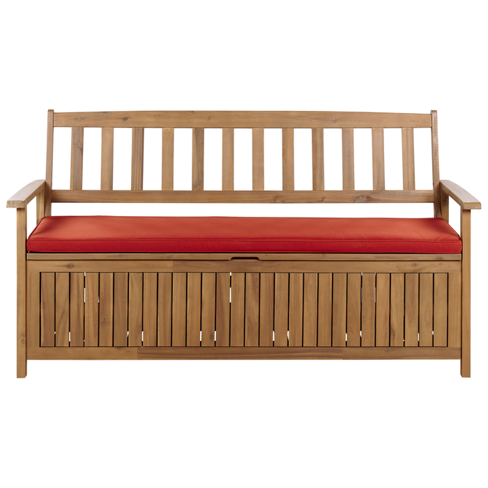 Beliani - SOVANA - Tuinkussen - Rood - 45 x 110 cm - Polyester