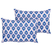Beliani-CERIANA-Tuinkussen set van 2-Blauw|Roze-40 x 60 cm-Polyester
