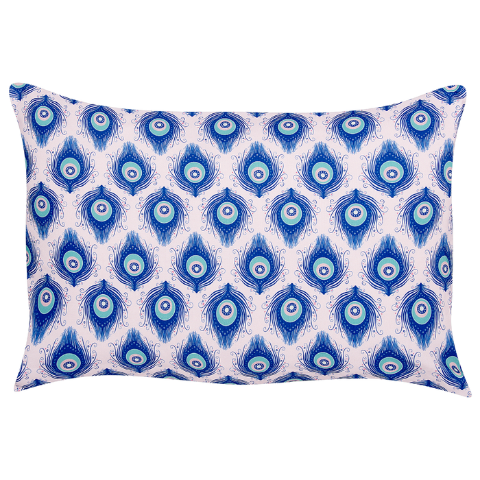 Beliani-CERIANA-Tuinkussen set van 2-Blauw|Roze-40 x 60 cm-Polyester