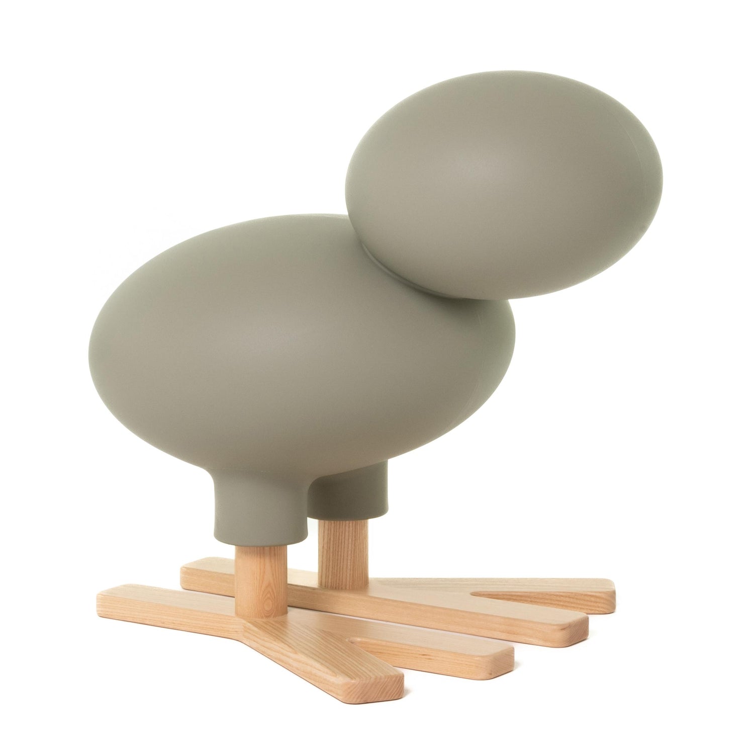 Happy Bird decoratie grijs