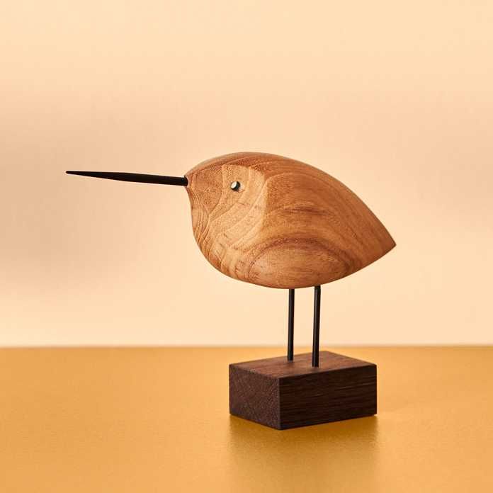 Warm Nordic Beak Bird Awake Snipe decoratie teak
