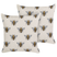 Beliani-CANNETO-Tuinkussen set van 2-Beige-45 x 45 cm-Polyester