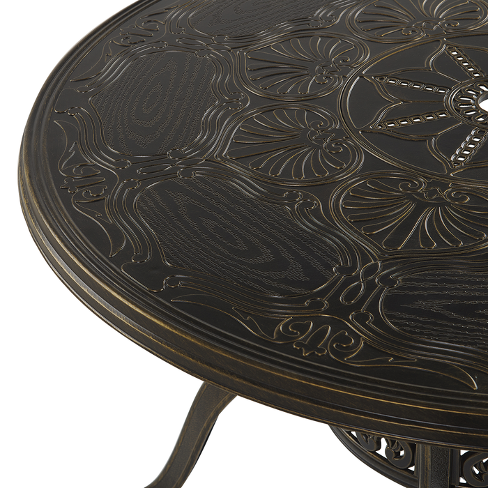 Beliani - SAPRI - Tuinset - Bruin - Aluminium