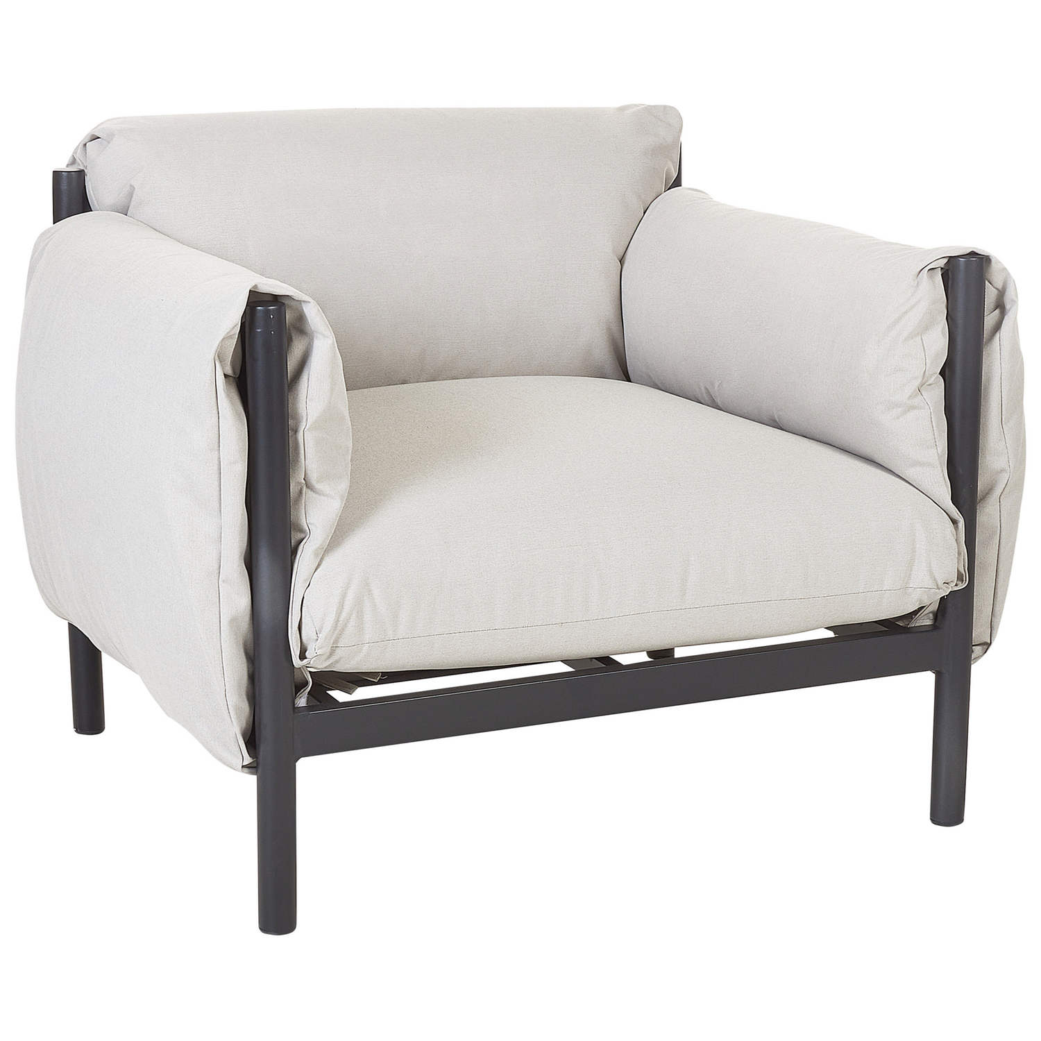 Beliani - ESPERIA - Tuinstoel - Lichtgrijs - Aluminium