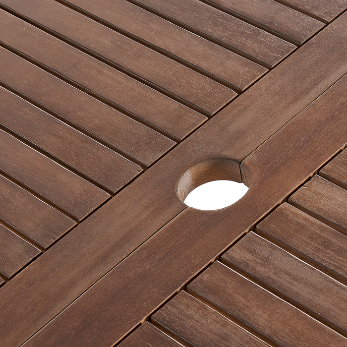 Beliani-CESANA -Tuintafel-Donkerhout-100 x 180|240 cm-Acaciahout