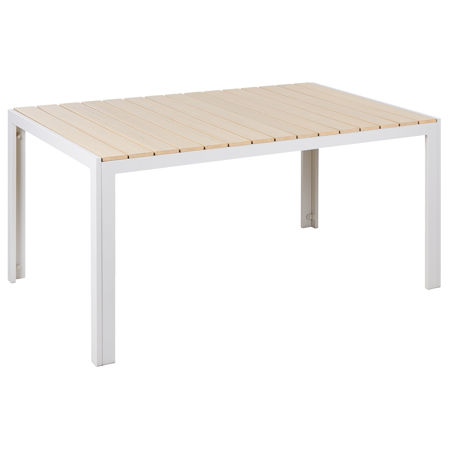 Beliani - COMO - Tuintafel - Lichthout - 90 x 150 cm - Kunsthout
