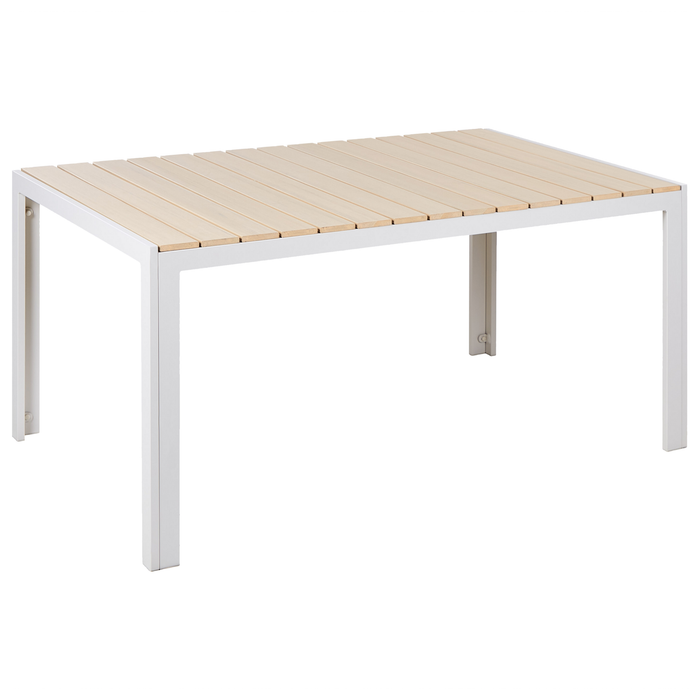 Beliani - COMO - Tuintafel - Lichthout - 90 x 150 cm - Kunsthout