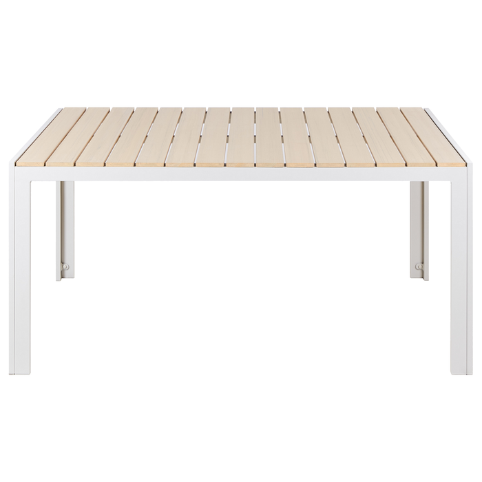 Beliani - COMO - Tuintafel - Lichthout - 90 x 150 cm - Kunsthout