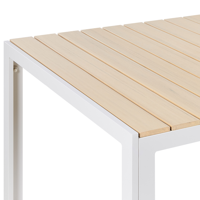 Beliani - COMO - Tuintafel - Lichthout - 90 x 150 cm - Kunsthout