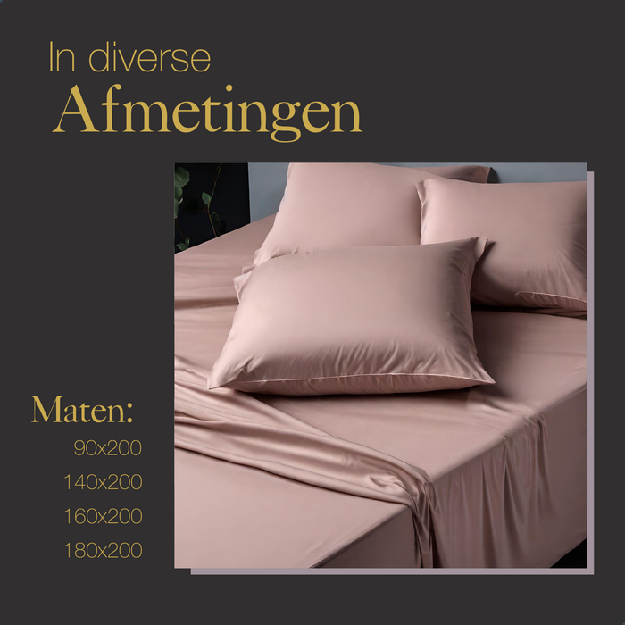 Ten Cate Premium Katoensatijnen Hoeslaken 90x200 - Blush