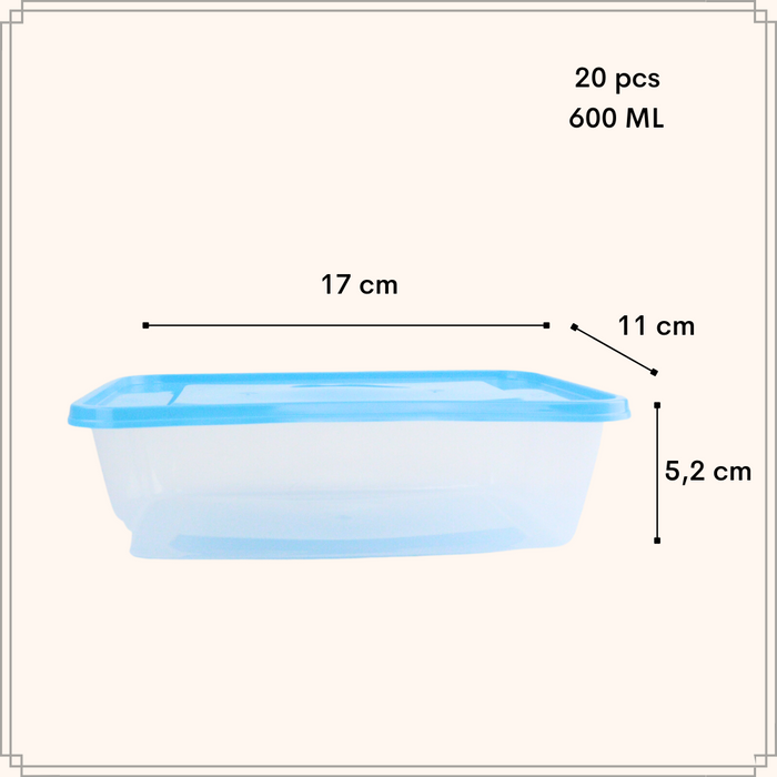 OTIX Meal prep bakjes Vershoudbakjes Diepvriesbakjes Snackdoosje 20...