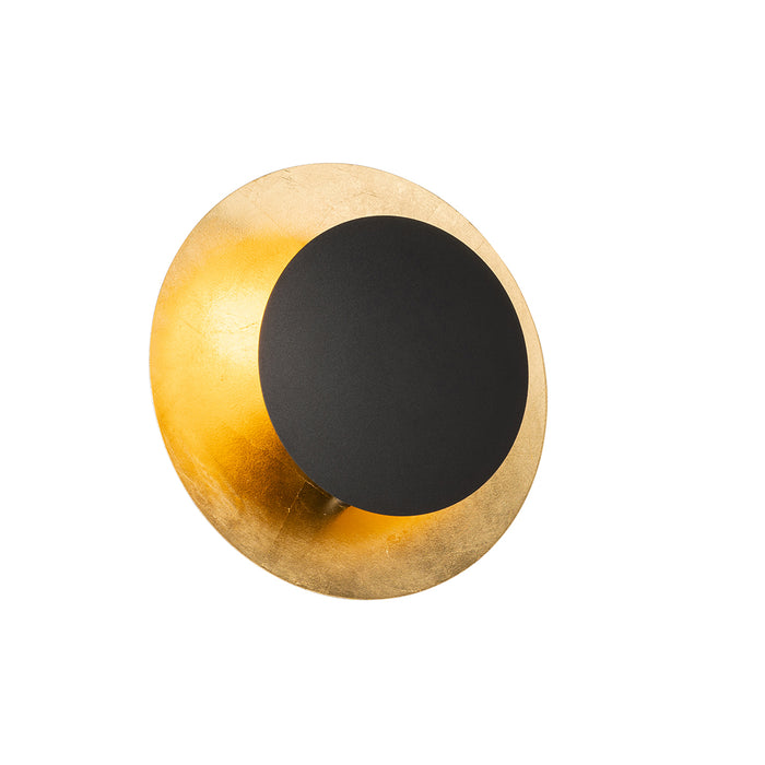 QAZQA Art Deco wandlamp zwart met goud - Emilienne