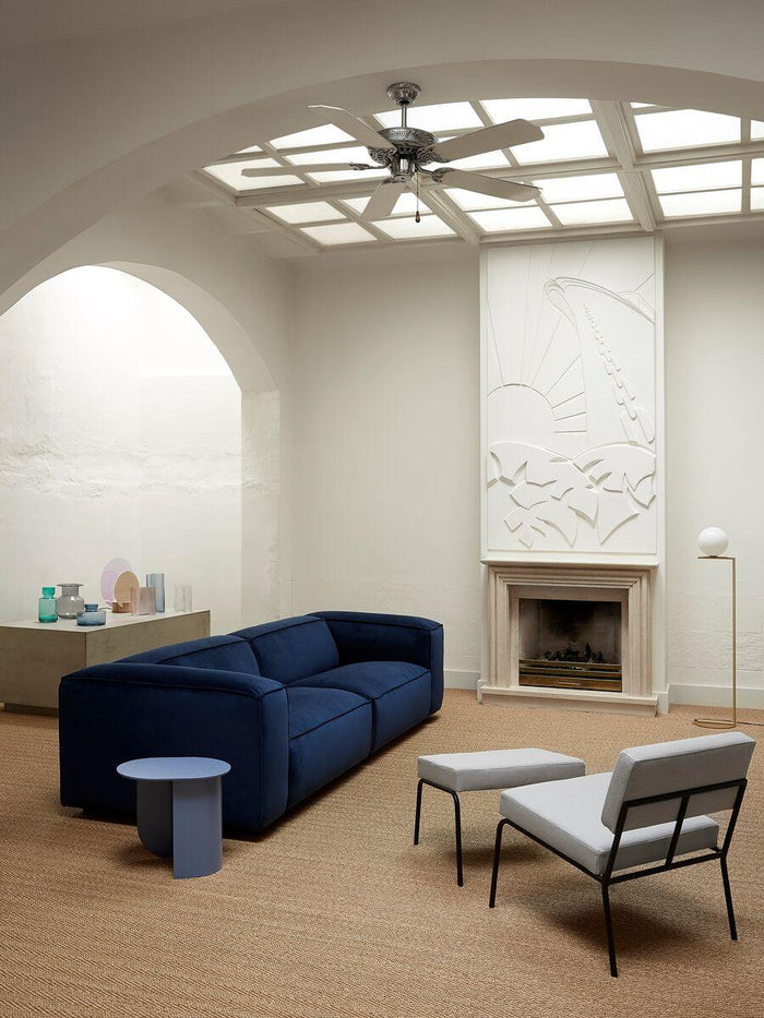 FÉST Monday ottoman zwart Soil 01 natural