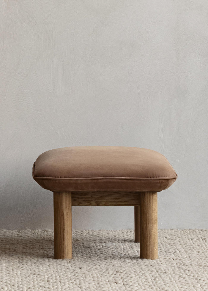 Audo Copenhagen Brasilia voetenbank naturel eiken Bouclé 02