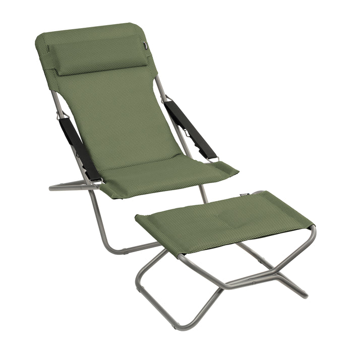 Lafuma Transabed Opvouwbare Ligstoel - Olive