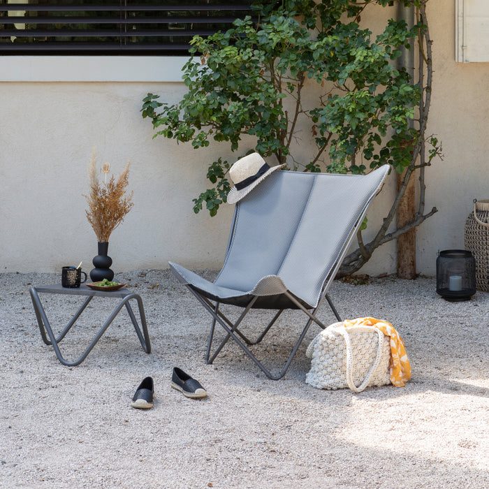 Lafuma Maxi Pop Up XL Loungestoel - Zilver