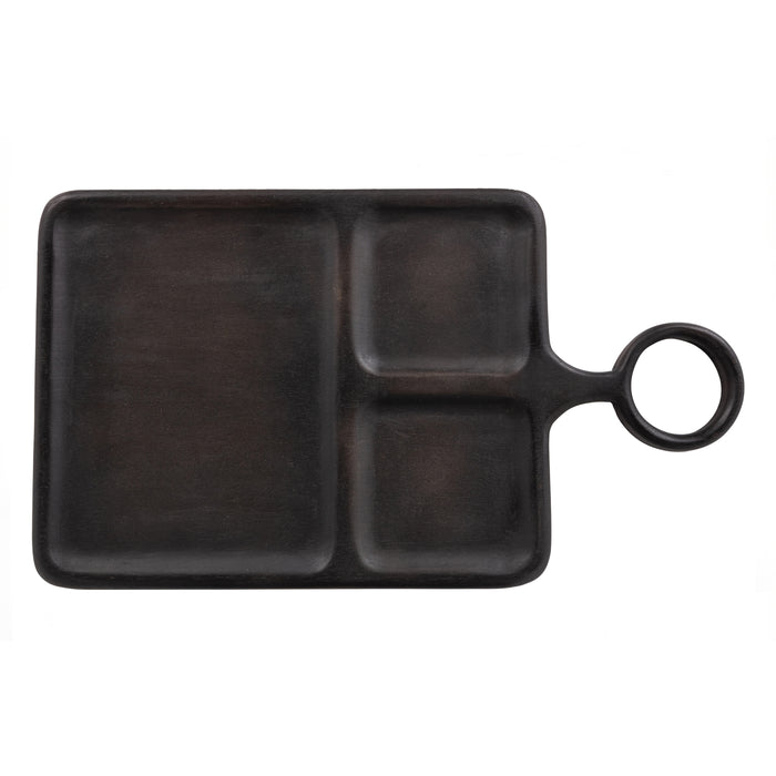 WOOOD Inara Hapjesplank - Mango Hout - Zwart - 2x44x25