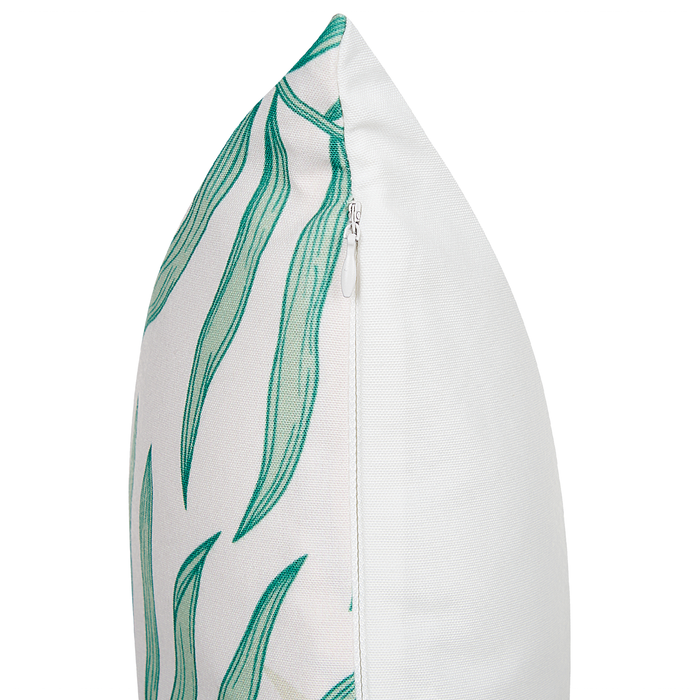 Beliani-POGGIO-Tuinkussen set van 2-Beige| Groen-40 x 60 cm-Polyester