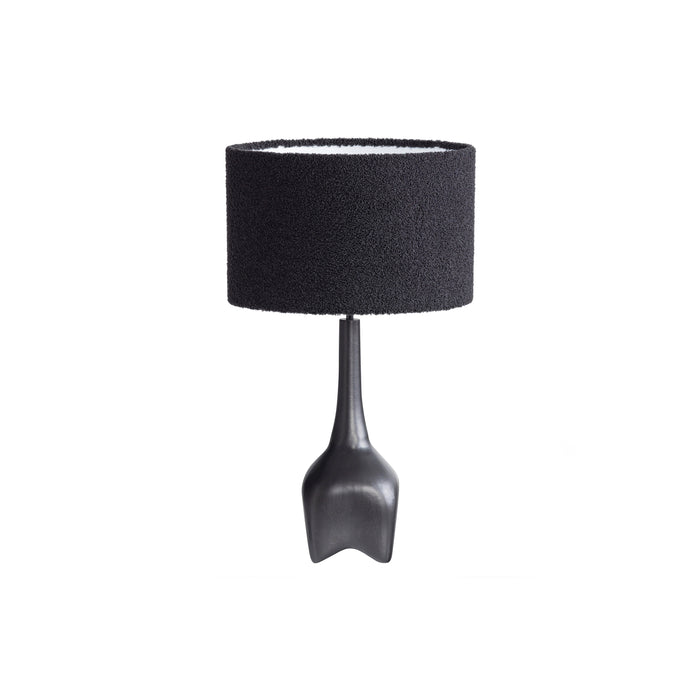 WOOOD Foss Tafellampvoet - Aluminium - Zwart|Bruin - 48x15x15