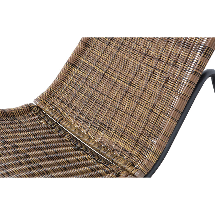 WOOOD Tom Schommelstoel Tuin - Rattan - Naturel - 97x51x95