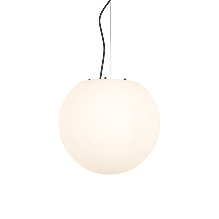 QAZQA Moderne buitenlamp wit 35 cm IP44 - Nura