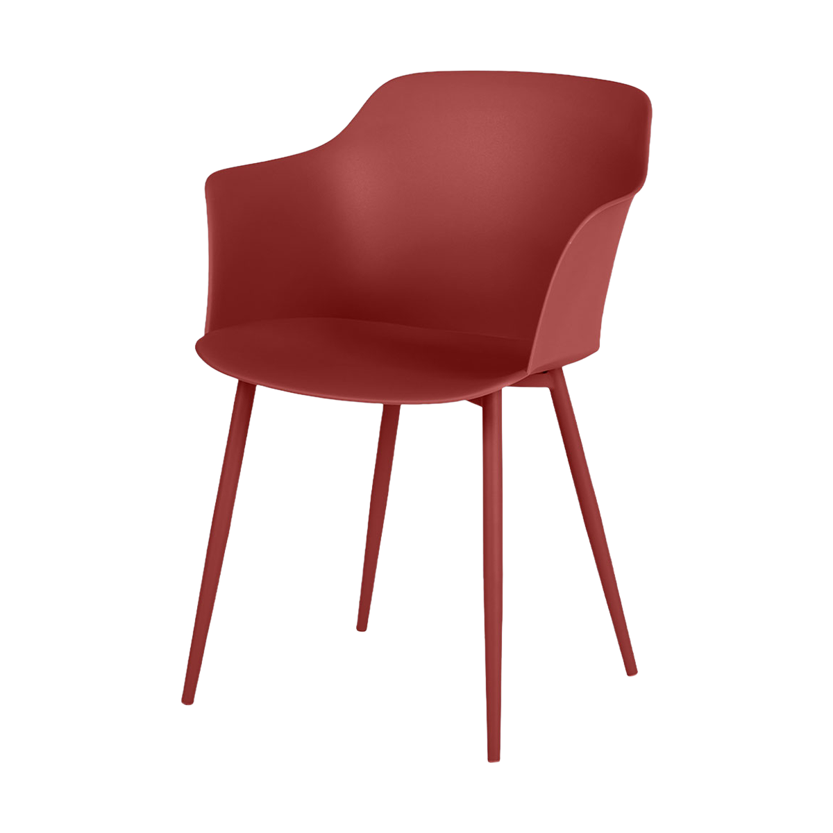 Lisomme Dian kunststof tuinstoel rood