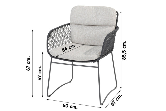 4 Seasons Aprilla tuinstoel (1 stuk)