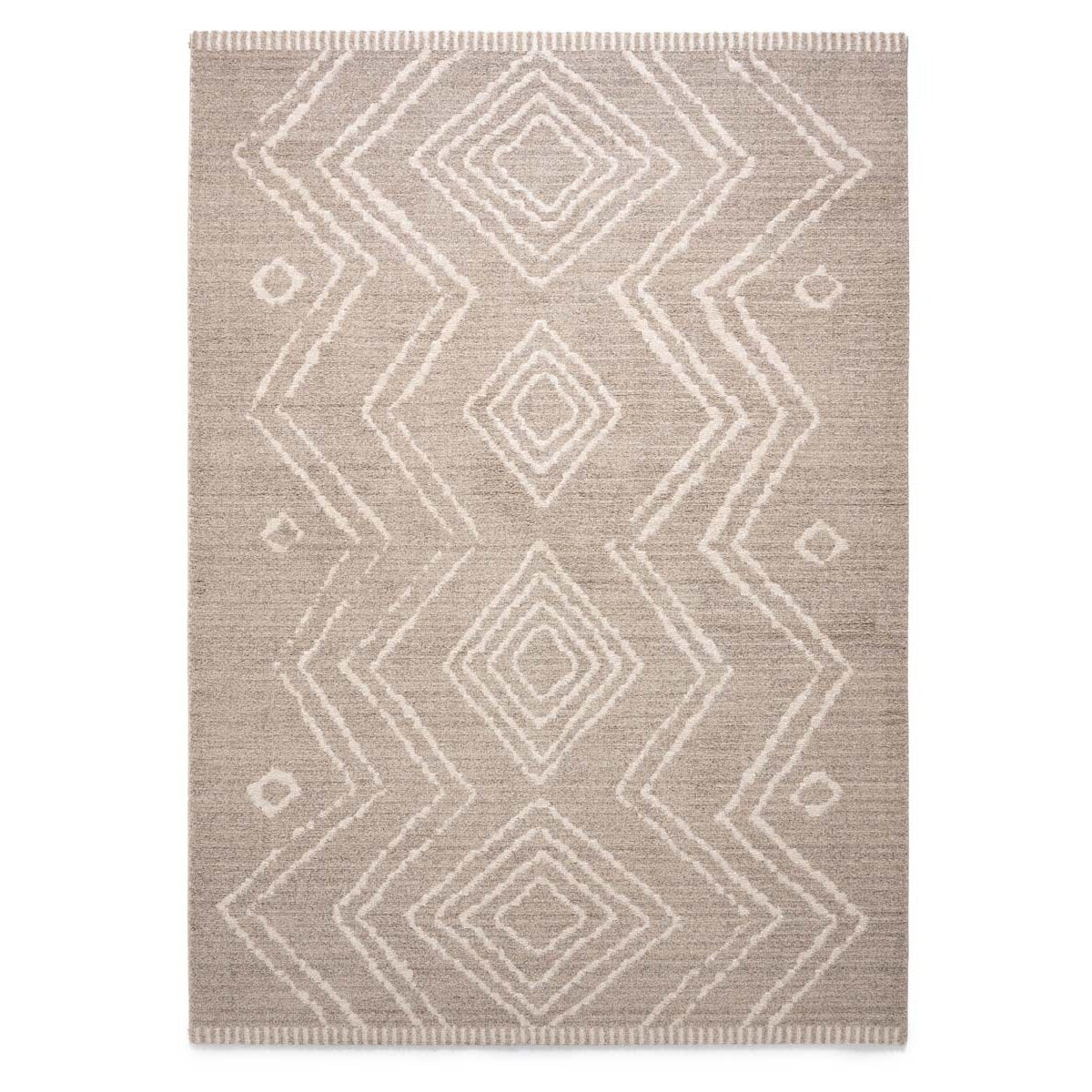 Boho&me Berber vloerkleed Beni Ouarain Bahij - lichtgrijs - 80x150 cm