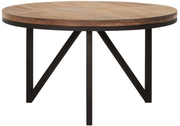 DTP Home Coffee table Odeon round medium,35xØ60 cm, recycled teakwood