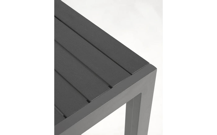 Kave Home - Sirley tuintafel van aluminium in zwart 70 x 70 cm