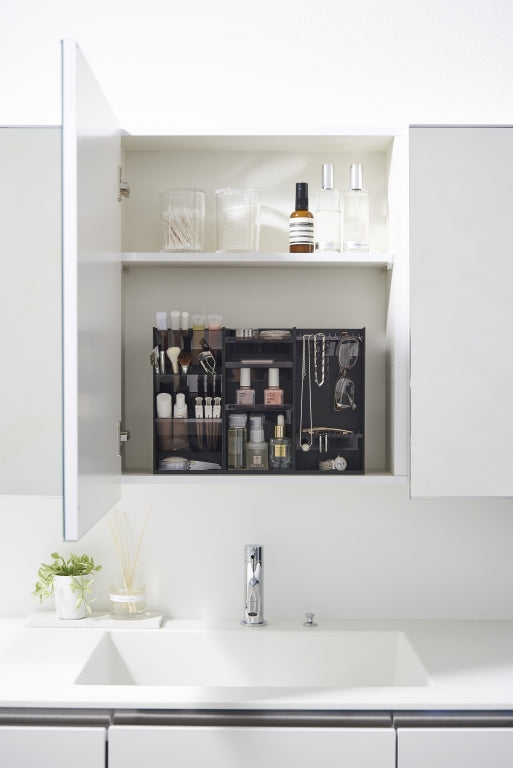 Yamazaki Make up Organizer - Tower - Zwart