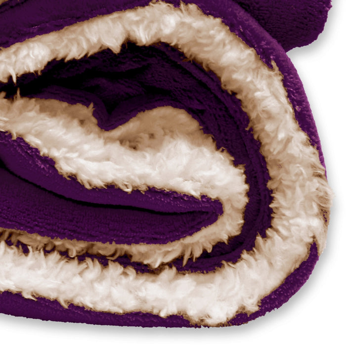 Unique Living Plaid Lars - Paars - Polyester - 150x0x200cm (BxHxD)