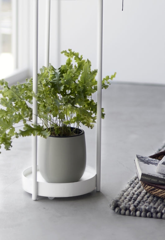Yamazaki Plantenrek Binnen met Wielen - Tower - Wit