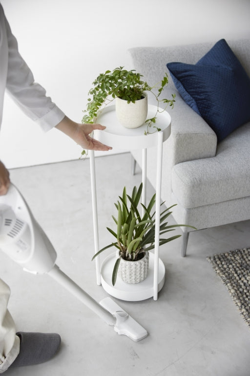 Yamazaki Plantenrek Binnen met Wielen - Tower - Wit