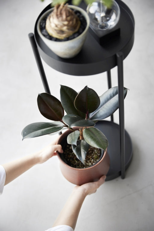 Yamazaki Plantenrek Binnen met Wielen - Tower - Zwart