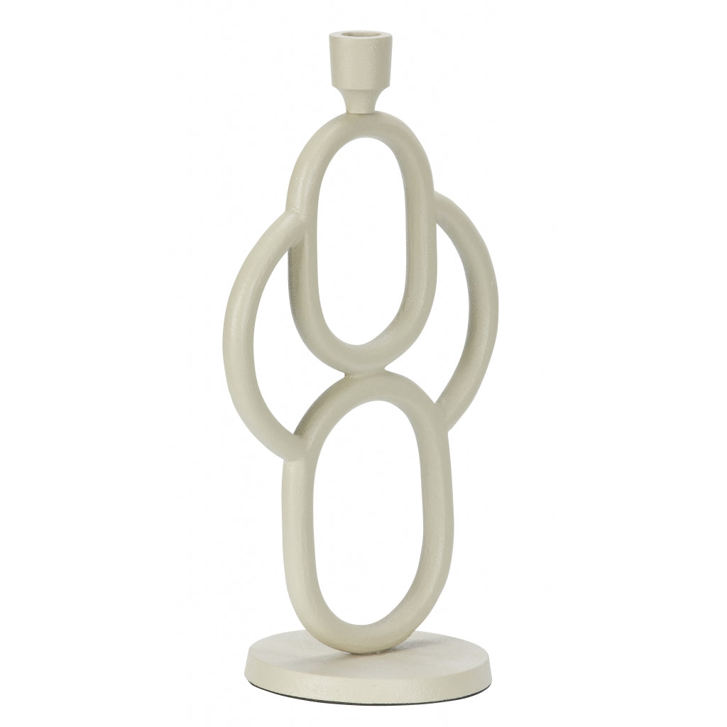 Woonexpress Kandelaar Ressen L - Beige - Metaal - 20x36x14cm (BxHxD)