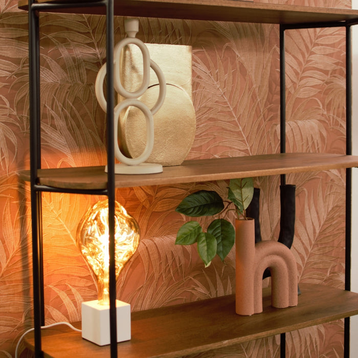 Woonexpress Kandelaar Ressen L - Beige - Metaal - 20x36x14cm (BxHxD)