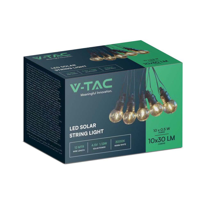 V-TAC VT-70512 Zonne-strenglampen - 12m - IP44 - 0.5W- 300 Lumen